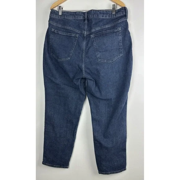 NWT Old Navy High-Waisted OG Straight Utility Jeans Blue Denim Plus Size 16 - Picture 9 of 12